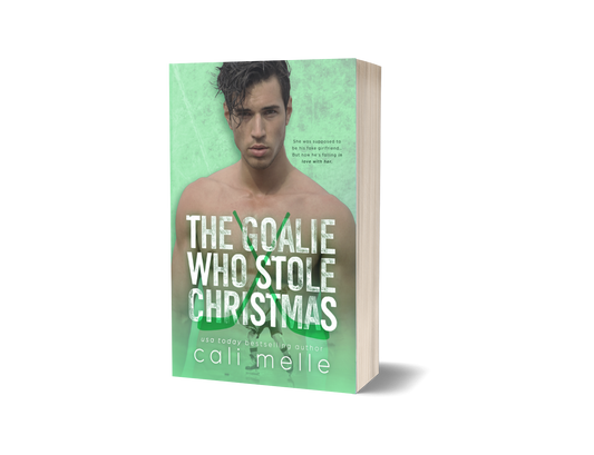 The Goalie who Stole Christmas Signed Paperback Model Cover